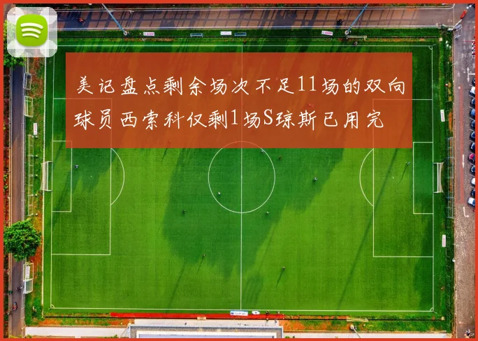 美记盘点剩余场次不足11场的双向球员西索科仅剩1场S琼斯已用完
